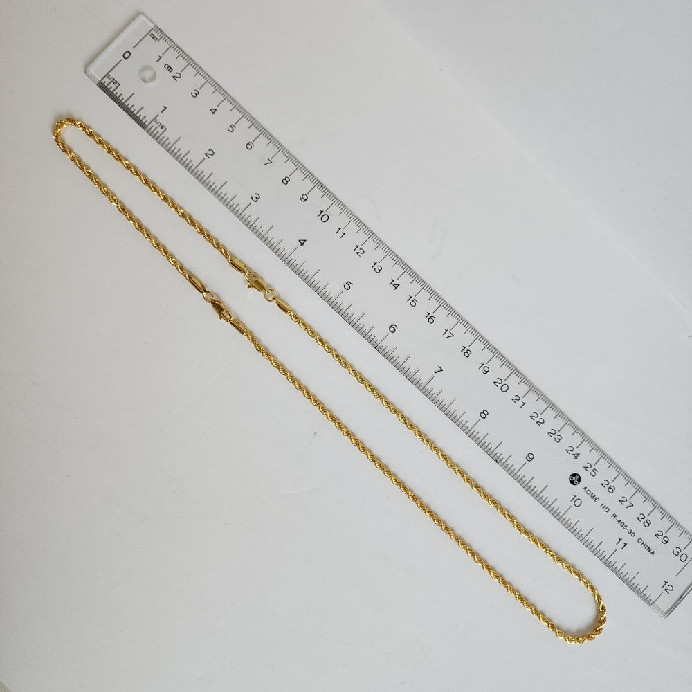 Gold Tone Necklace & Bracelet 2 Pc Set - Picture 8 of 9